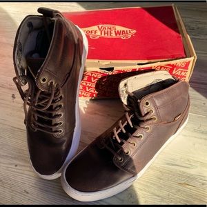 Vans Alomar Brown Leather Sneakers